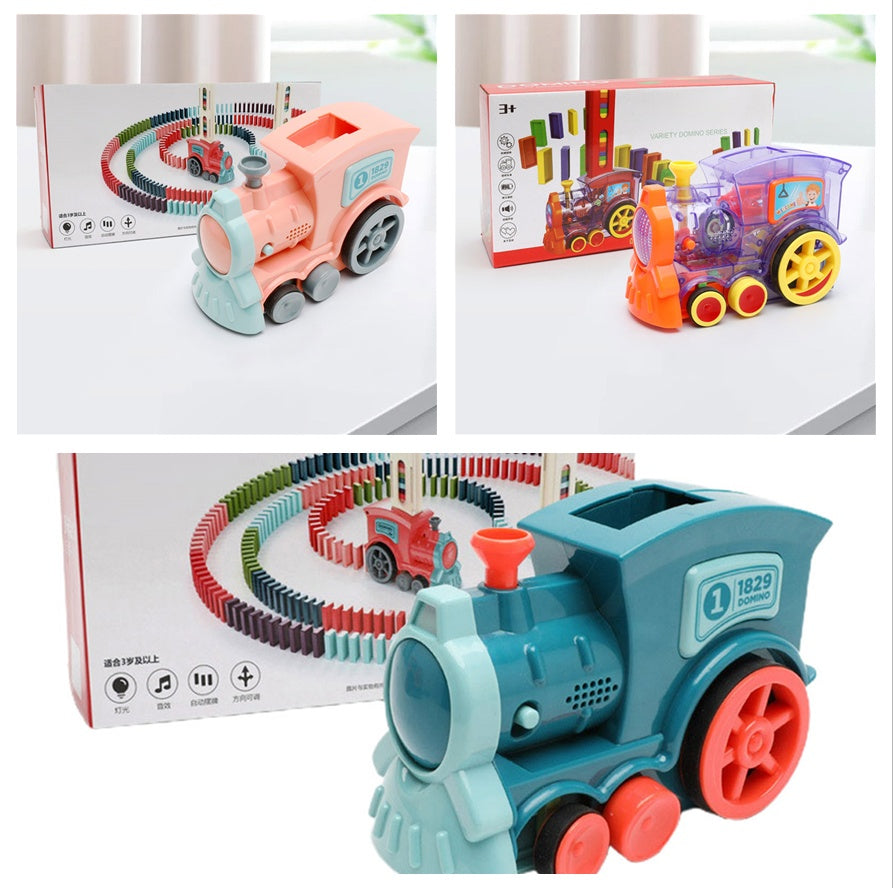 Automatic Release Domino Train Toys