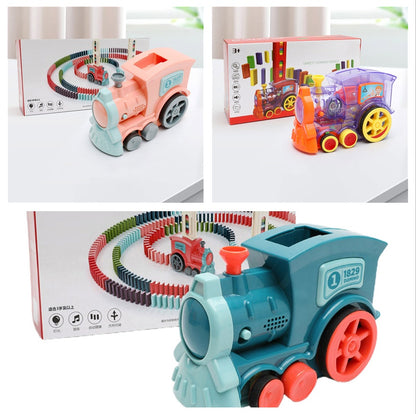 Automatic Release Domino Train Toys